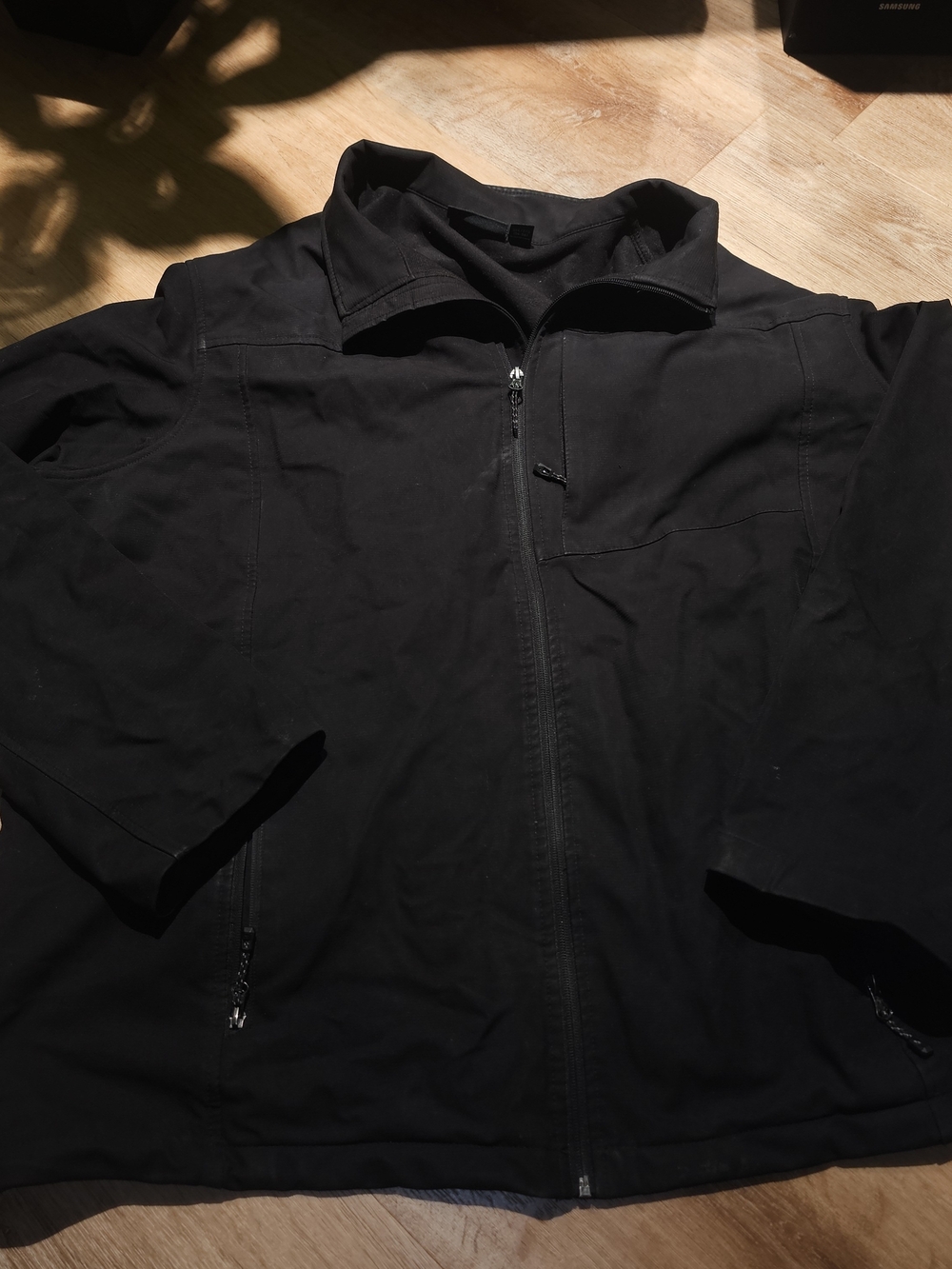 SwissTech Men's Black Softshell Full-Zip Jacket 3XL